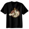 Basic Ronde Hals T-Shirt 140 gr/m2 Zwart Thumbnail