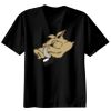 Basic Ronde Hals T-Shirt 140 gr/m2 Zwart Thumbnail